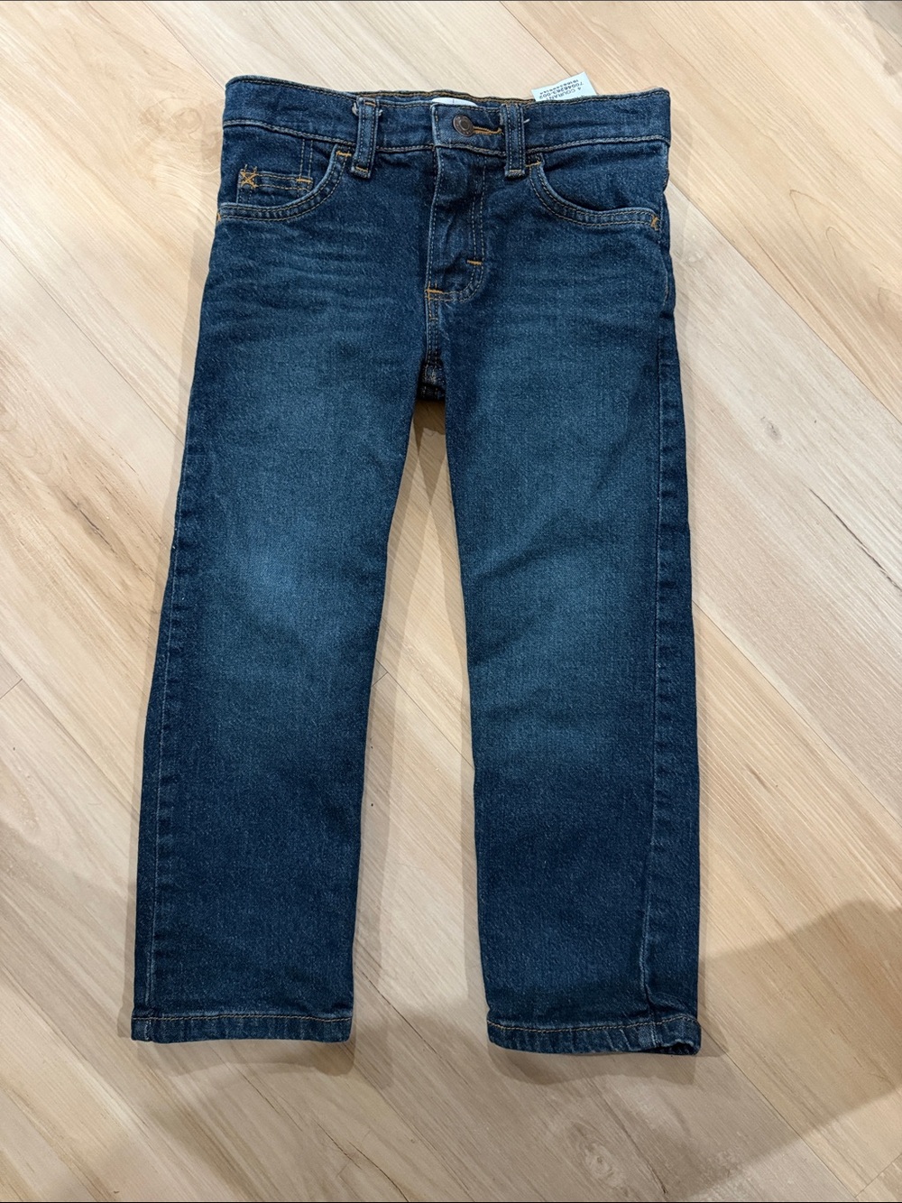 Wrangler Dark Blue Kids Straight-Leg Jeans